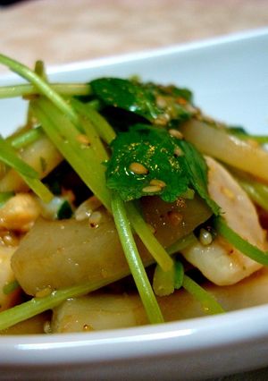さっぱり♪帆立と蓮根の和風サラダ仕立て-レシピのメイン写真