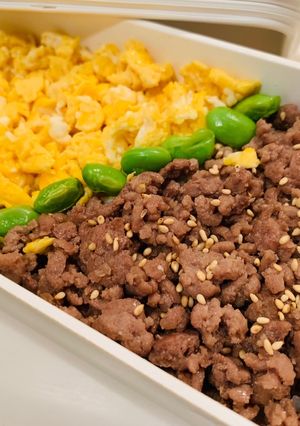 三色弁当！10分以内で簡単に作れます！-レシピのメイン写真