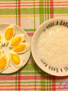 塩漬け卵お粥-レシピのメイン写真