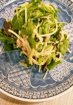 ツナとベビーリーフパスタ-レシピのメイン写真