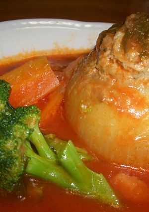 玉ねぎの肉詰め-レシピのメイン写真