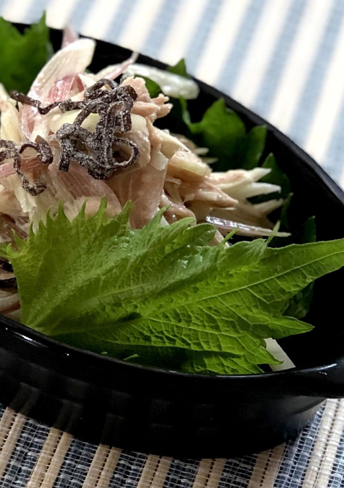 みょうがとツナのマヨ塩昆布和え♪-レシピのメイン写真