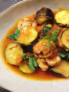 簡単♪夏野菜たっぷり 鶏肉のにんにく炒め-レシピのメイン写真