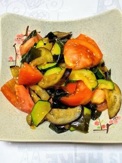 茄子トマトズッキーニの和え物-レシピのメイン写真