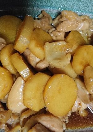 鶏肉と長芋の照り煮-レシピのメイン写真