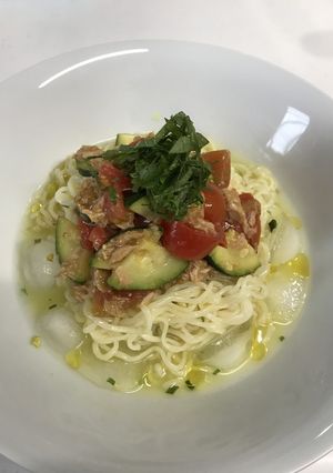 シーチキンと夏野菜の冷やし塩ラーメン☆-レシピのメイン写真