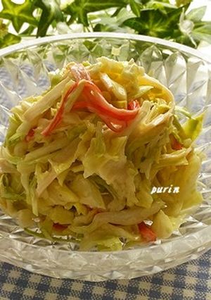 キャベツとカニカマの和風サラダ-レシピのメイン写真