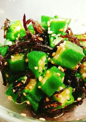 オクラの塩昆布和え☆-レシピのメイン写真