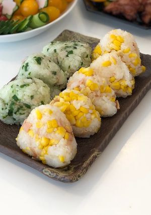 農家の☆親子で作るとうもろこしおにぎり♡-レシピのメイン写真