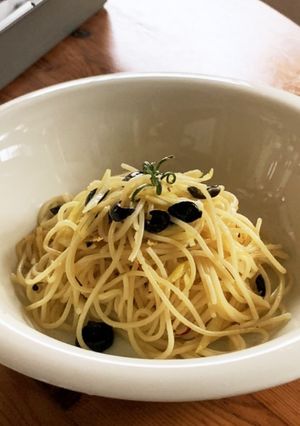 レモンと黒オリーブのパスタ-レシピのメイン写真