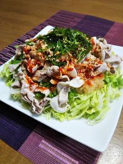 低糖質おつまみ♪豚しゃぶおろし和え-レシピのメイン写真