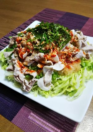 低糖質おつまみ♪豚しゃぶおろし和え-レシピのメイン写真