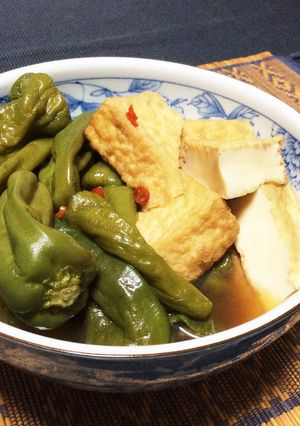 ピーマンと絹揚げのさっと煮-レシピのメイン写真
