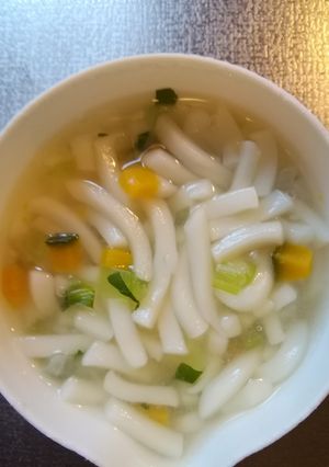一歳離乳食　のどごしつるん野菜うどん-レシピのメイン写真