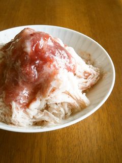 おうちかき氷 豆乳いちご氷-レシピのメイン写真