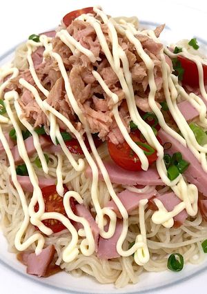 そうめんで作る和風スパゲティモドキ♫ww-レシピのメイン写真