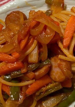 めちゃうまナポリタン-レシピのメイン写真