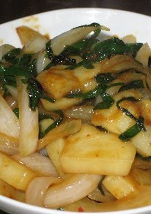 ピリ辛中華☆ニラと根菜のオイスター炒め-レシピのメイン写真