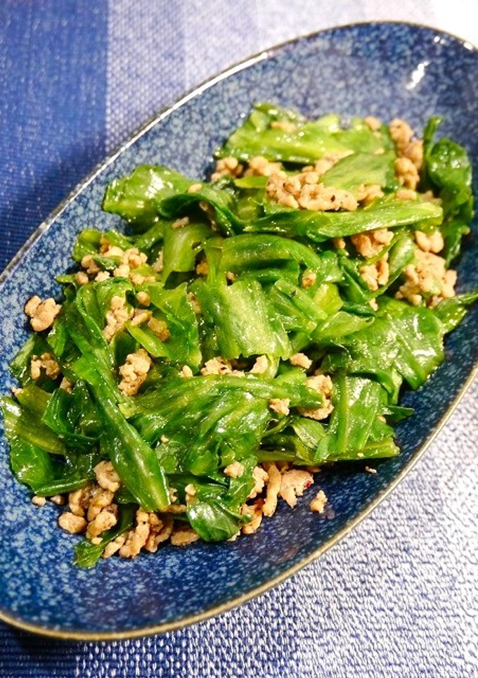 簡単！レタスの山椒そぼろ炒め-レシピのメイン写真
