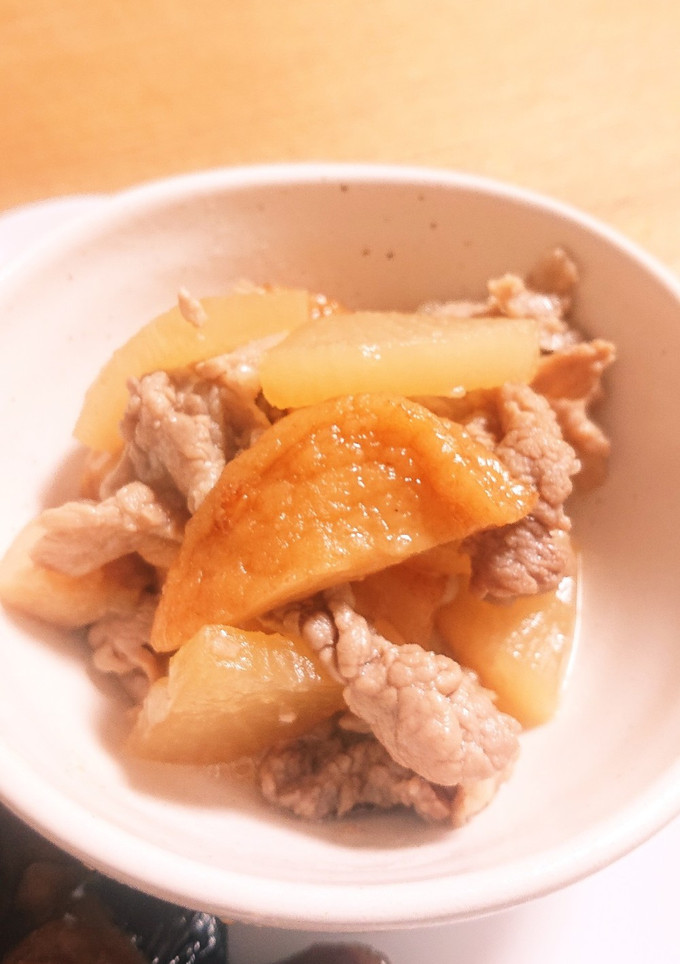 大根しみしみ豚肉とさつま揚げの甘辛煮-レシピのメイン写真