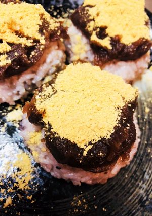 雑穀米×切餅×レンジの超簡単きな粉おはぎ-レシピのメイン写真