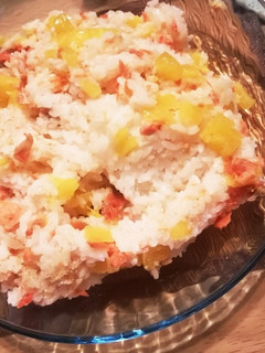 鮭とたくあんのチラシ寿司-レシピのメイン写真