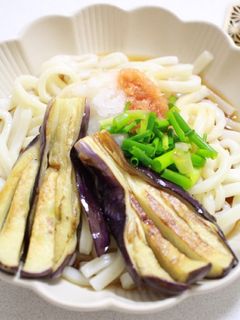 レンジで簡単♩おろしの焼きナス風うどん-レシピのメイン写真