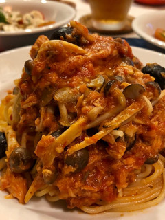 わが家のトマトソースdeきのこのパスタ-レシピのメイン写真