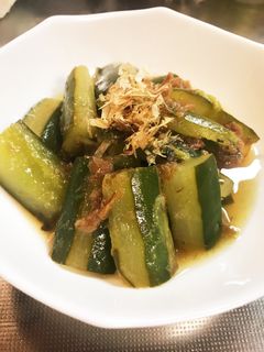 巨大きゅうりの梅煮-レシピのメイン写真