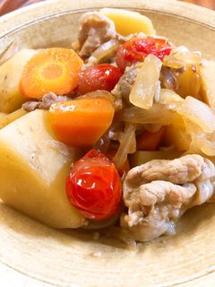 ミニトマト肉じゃが-レシピのメイン写真