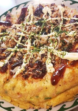 豆腐と長芋の極厚ふわふわお好み焼き-レシピのメイン写真