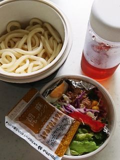 サラダうどん弁当-レシピのメイン写真