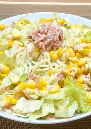 サッポロ一番塩味でラーメンサラダ-レシピのメイン写真