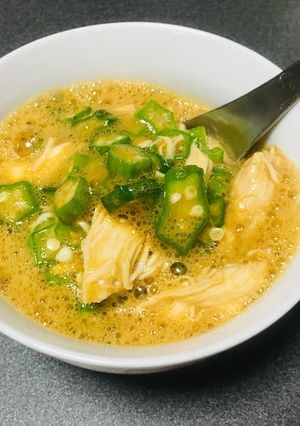 ダイエット飯！オクラささみの卵綴じ-レシピのメイン写真