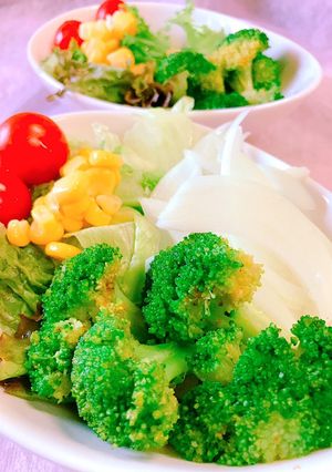 ブロッコリーのカレーコンソメごま油サラダ-レシピのメイン写真