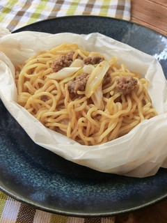 レンジで簡単★ネギそぼろ焼きそば-レシピのメイン写真
