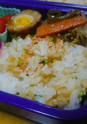 めんつゆで天かすとネギの混ぜご飯-レシピのメイン写真