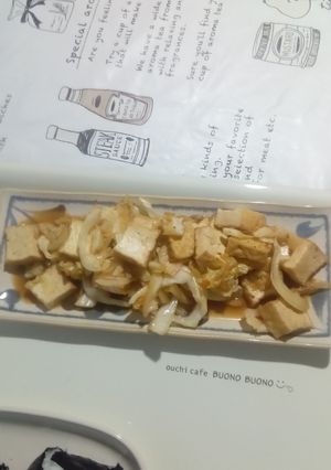キャベツと厚揚げの豆板醤炒め。-レシピのメイン写真