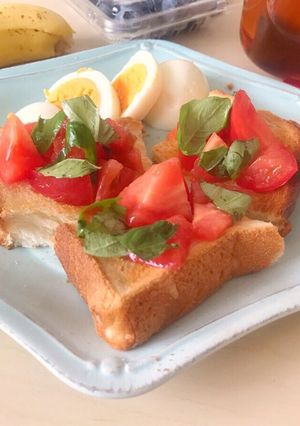 トーストアレンジ★食パンでブルスケッタ-レシピのメイン写真