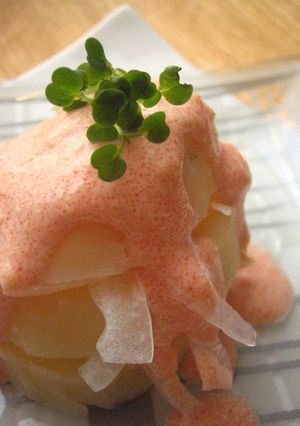 パルめんたいこのミルフィーユサラダ-レシピのメイン写真