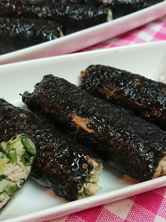 香ばしく美味【のり巻ステイックぎょうざ】-レシピのメイン写真