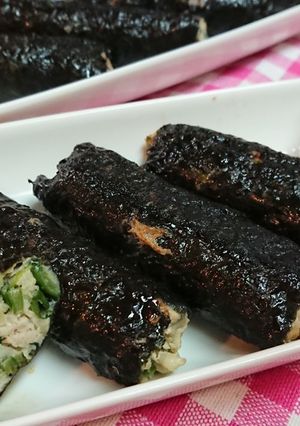 香ばしく美味【のり巻ステイックぎょうざ】-レシピのメイン写真