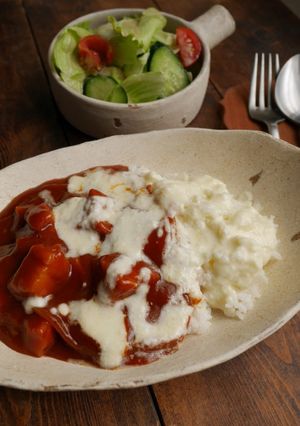 ごろごろベーコンのとろーりチーズハヤシ-レシピのメイン写真