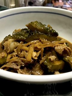 ゴーヤと豚肉の赤味噌煮-レシピのメイン写真