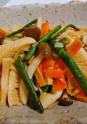 たけのこと彩り野菜の炒め物-レシピのメイン写真