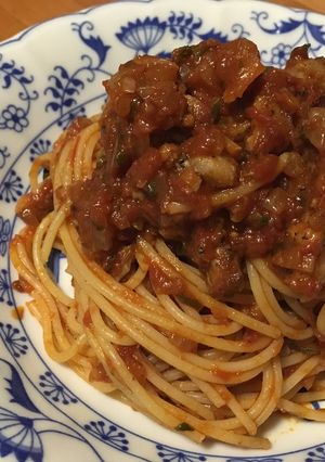 ポルコでロッソなパスタ-レシピのメイン写真