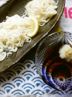 Wおろしのさっぱりお素麺です。-レシピのメイン写真