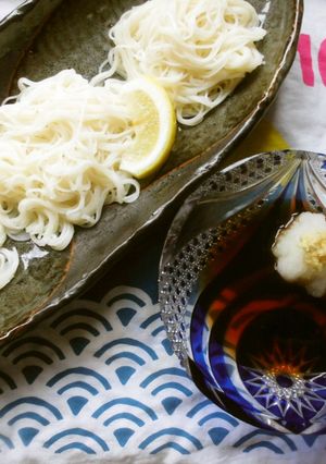 Wおろしのさっぱりお素麺です。-レシピのメイン写真