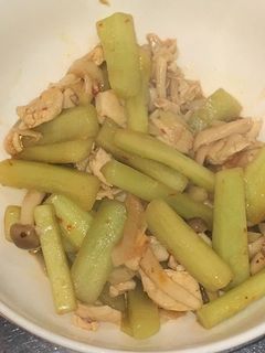 ささみと白瓜の豆板醤炒め-レシピのメイン写真