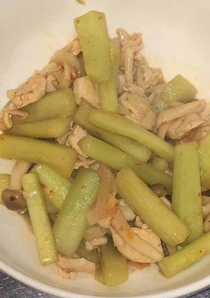 ささみと白瓜の豆板醤炒め-レシピのメイン写真